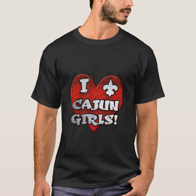 T-SHIRT J'AIME LES FILLES 2 DE CAJUN (Devant)