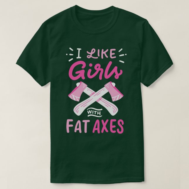 T-shirt J'Aime Les Filles Aux Axes Gras (Design devant)