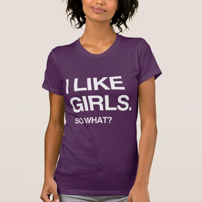 T-SHIRT J'AIME LES FILLES ET ALORS (Devant)
