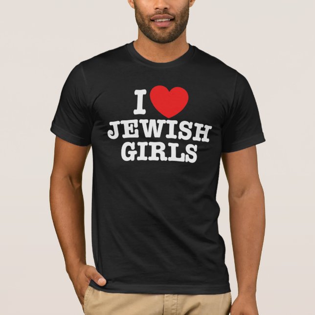 T-shirt J'aime les filles juives (Devant)