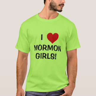 T-shirt J'aime les filles mormones !