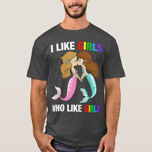 T-shirt J'Aime Les Filles Qui Aiment Les Filles LGB Pride  (Devant)