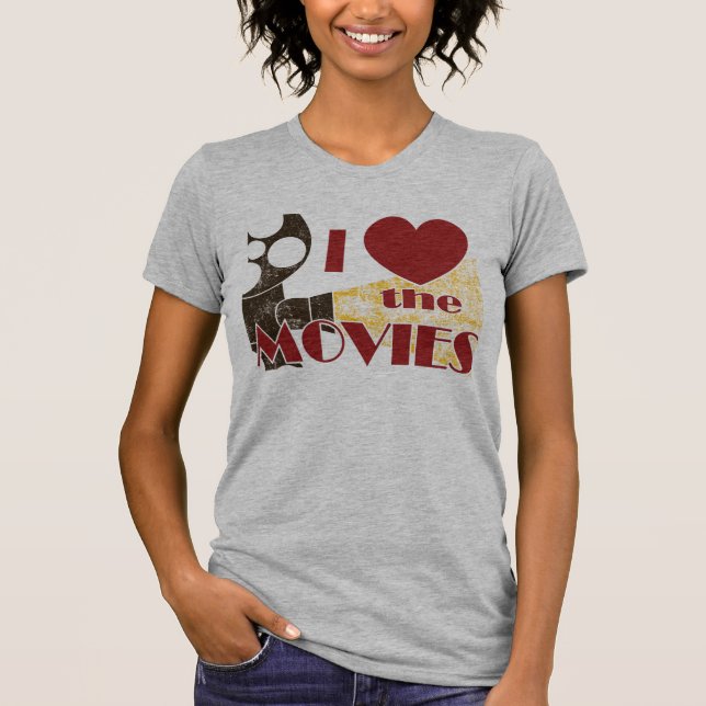 T-shirt J'aime les films (Devant)