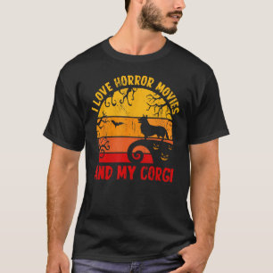 T-shirt J'Aime Les Films D'Horreur Et Ma Crise Amoureux de