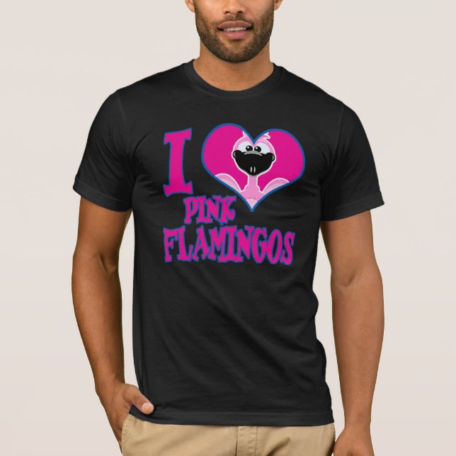 T-shirt J'aime les flamants (Devant)
