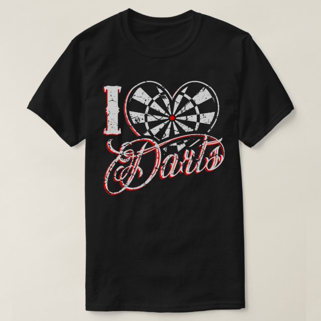 T-shirt J'aime les fléchettes (Design devant)