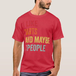 T-shirt J'Aime Les fléchettes Peut-Être 3 Personnes