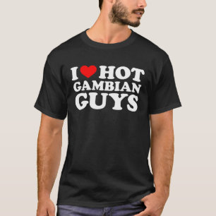 T-shirt J'Aime Les Gambiens Chauds