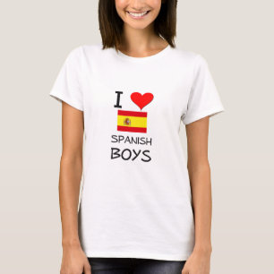 T-shirt J'aime les garçons espagnols
