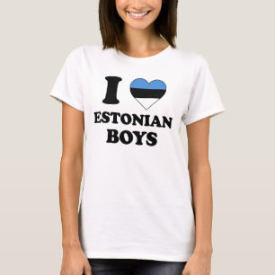 T-shirt J'aime les garçons estoniens