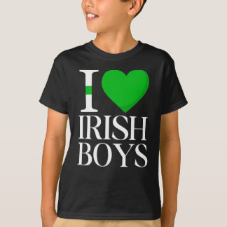 T-shirt J'aime les garçons irlandais, Saint Patrick's Day