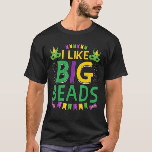 T-shirt J'Aime Les Grandes Perles Drôle New Orleans Nola M