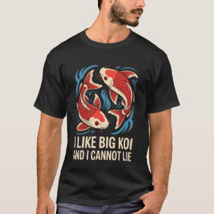 T-shirt J'aime les grands fans d'étang japonais amateurs d