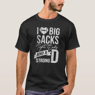 T-shirt J'Aime Les Grands Sacs, Les Extrémités Serrées Et
