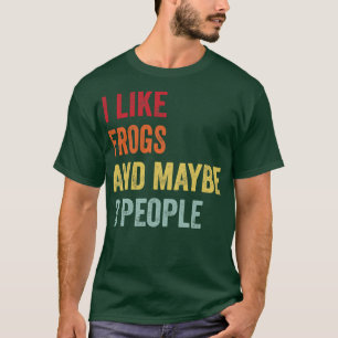 T-shirt J'Aime Les Grenouilles Peut-Être 3 Personnes