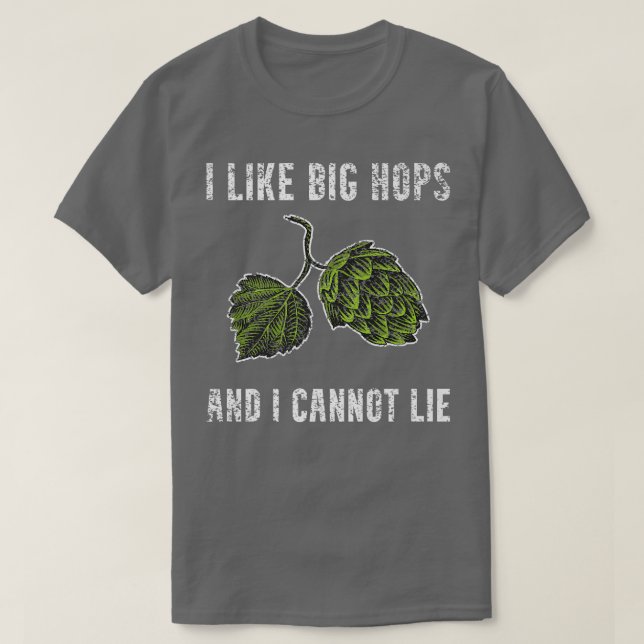T-shirt J'Aime Les Gros Bouquets Drôle Bière Artisanale Fa (Design devant)