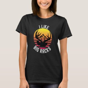 T-shirt J'aime les gros racks  Chasse Cerf Bois Chasseur C