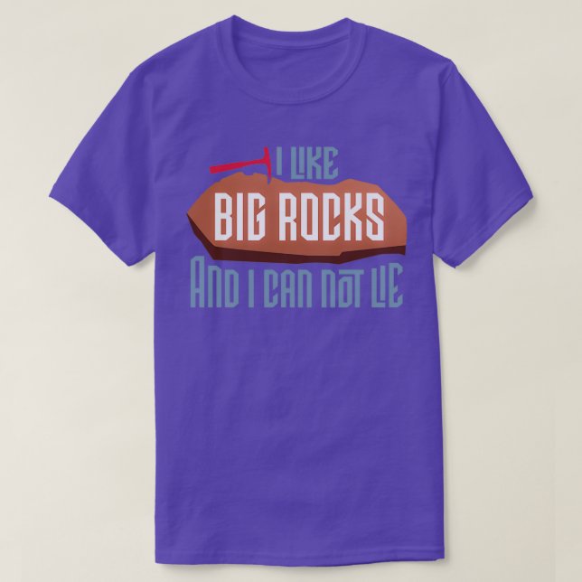 T-shirt J'aime les gros rochers (Design devant)