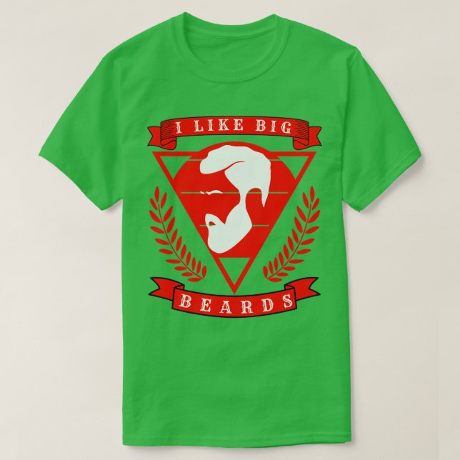 T-shirt J'aime les grosses barbes 20 (Design devant)