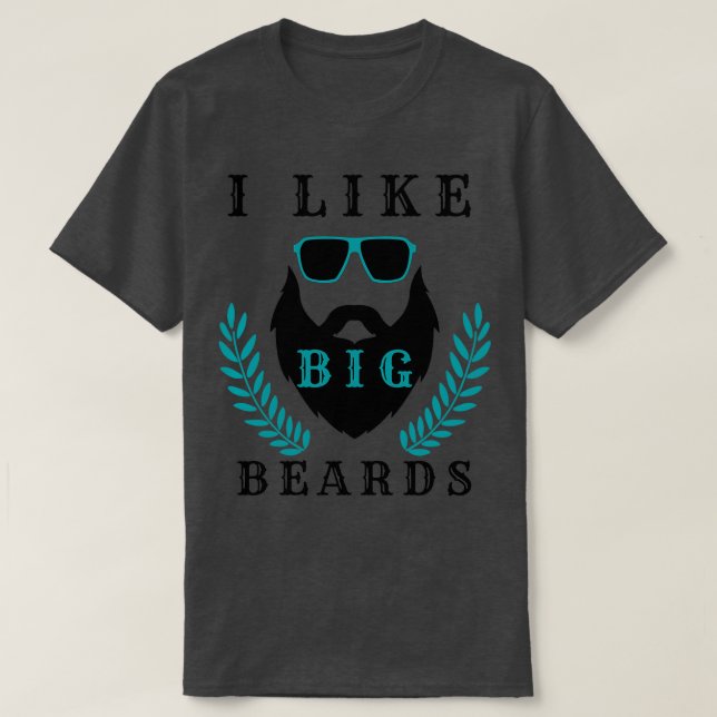 T-shirt J'aime les grosses barbes 26 (Design devant)