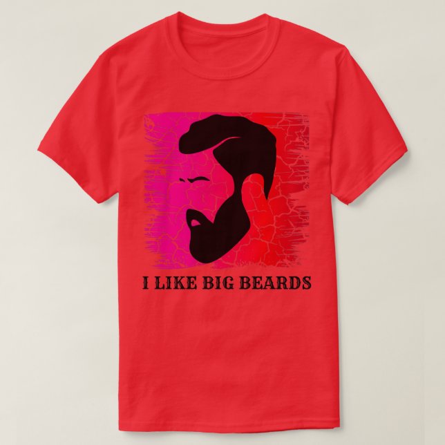 T-shirt J'aime les grosses barbes 32 (Design devant)
