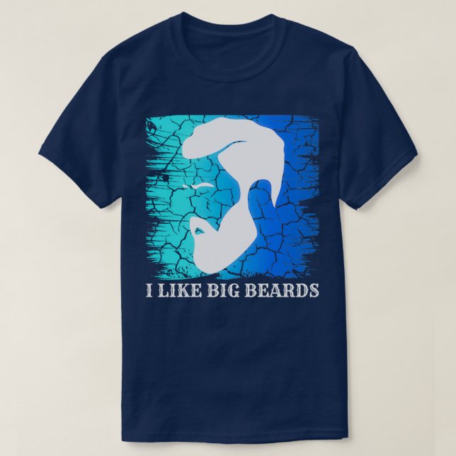 T-shirt J'aime les grosses barbes 33 (Design devant)
