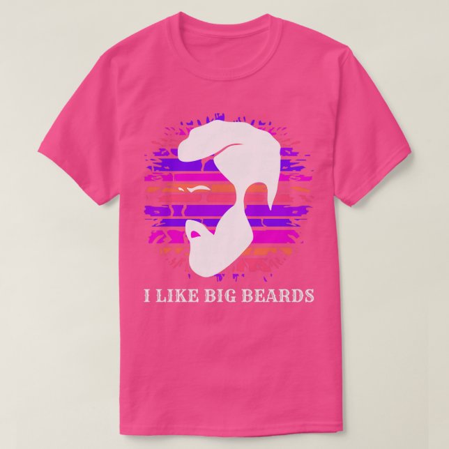 T-shirt J'aime les grosses barbes 35 (Design devant)