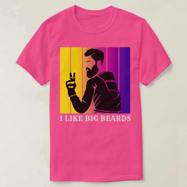 T-shirt J'aime les grosses barbes 4 (Design devant)