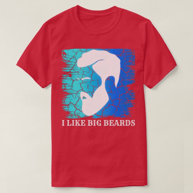 T-shirt J'aime les grosses barbes 5 (Design devant)