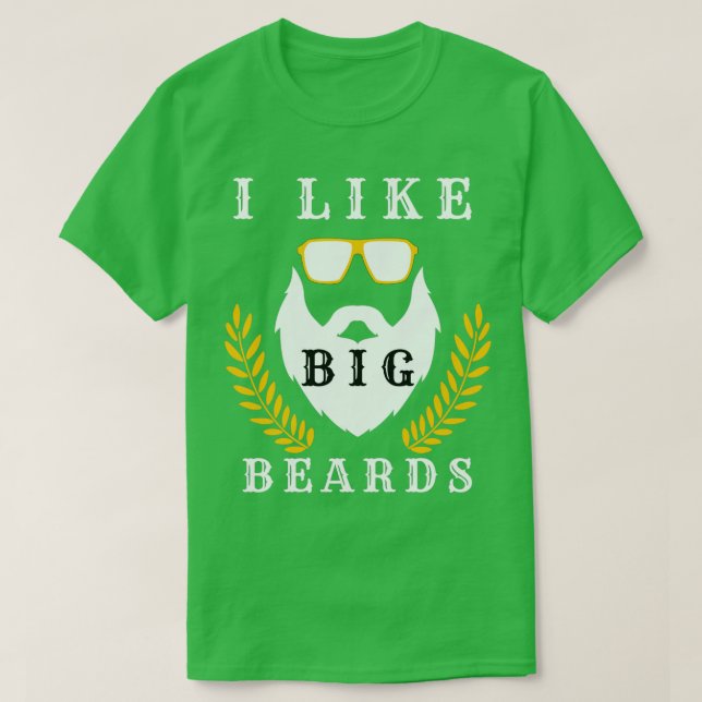 T-shirt J'aime les grosses barbes 9 (Design devant)
