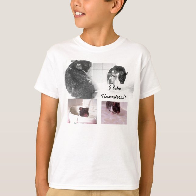 T-shirt J'aime les hamsters ! ! ! (Devant)
