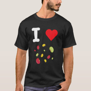 T-shirt J'aime les haricots Légumes Pouls Pois Chickpea Fa