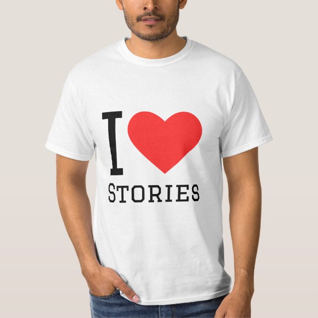 T-shirt J'aime les histoires (Devant)