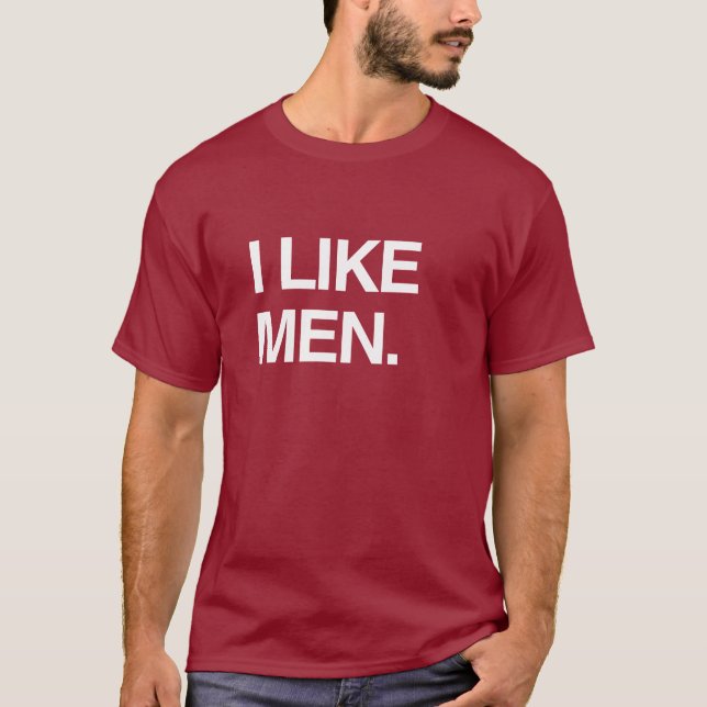 T-SHIRT J'AIME LES HOMMES (Devant)