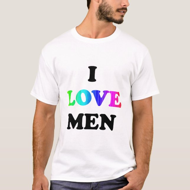 T-shirt J'aime les hommes (Devant)