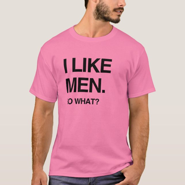 T-SHIRT J'AIME LES HOMMES ET ALORS (Devant)