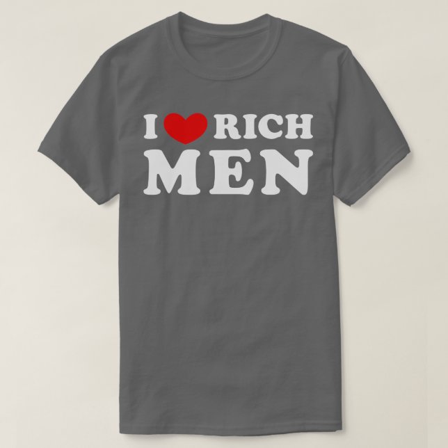 T-shirt J'Aime Les Hommes Riches J'Aime Les Hommes Riches (Design devant)