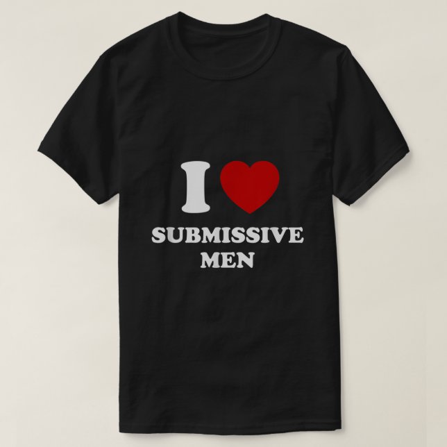 T-shirt J'Aime Les Hommes Soumissifs (Design devant)