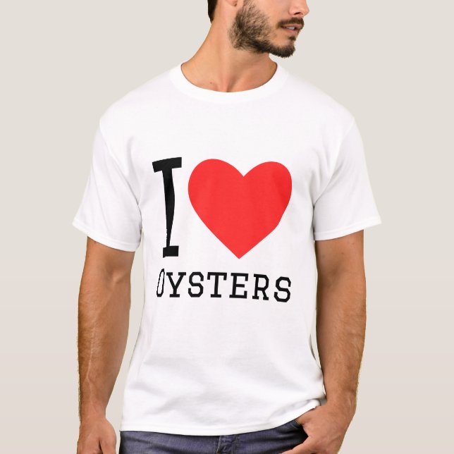 T-shirt J'aime les huîtres (Devant)
