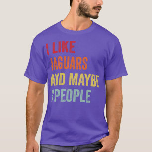 T-shirt J'Aime Les Jaguars Peut-Être 3 Personnes