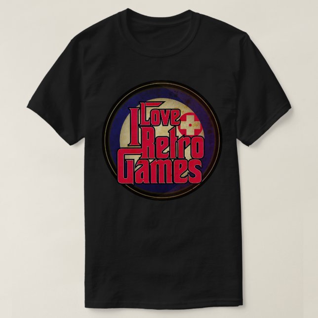 T-shirt J'aime les jeux vidéo rétro (Design devant)