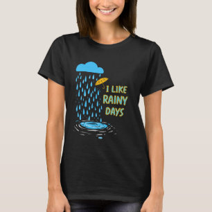 T-shirt J'Aime Les Jours De Pluie Météo Pluie Nuage De Par
