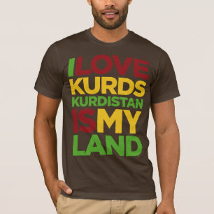 T-shirt J'aime les Kurdes et le Kurdistan