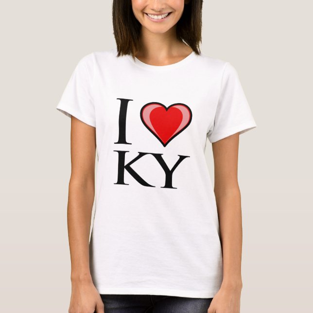 T-shirt J'aime les KY - Kentucky (Devant)