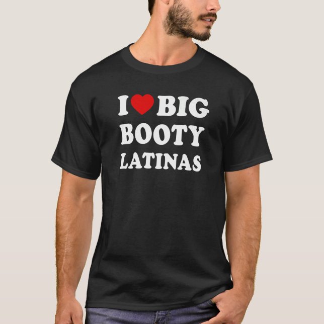 T-shirt J'aime les latinas gros seins (Devant)