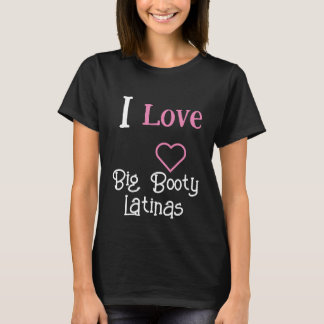 T-shirt J'aime les latinas gros seins | Heart Big Booty La