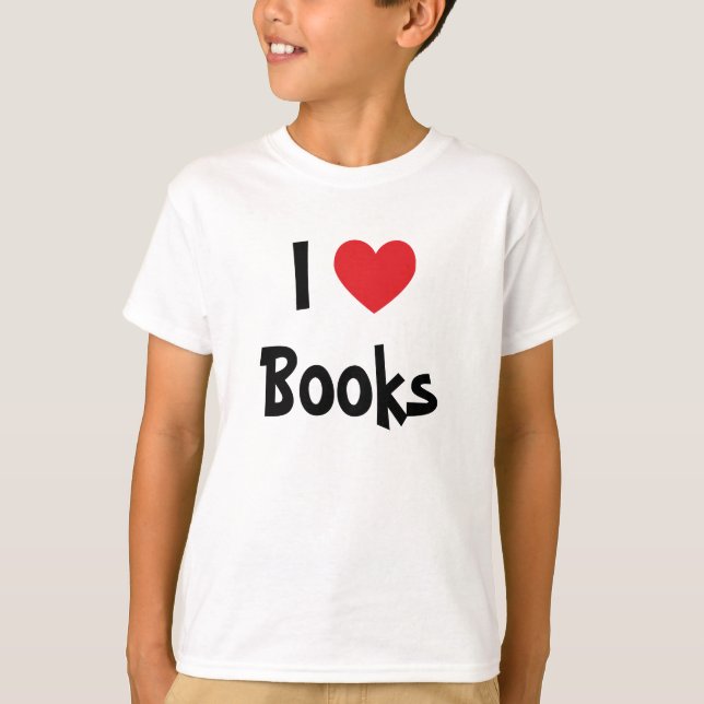 T-shirt J'aime les livres (Devant)
