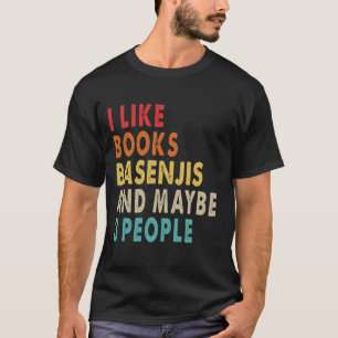 T-shirt J'aime les livres et Basenji