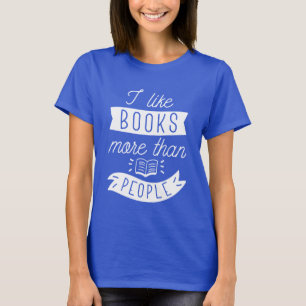 T-shirt J'aime les livres plus que les gens