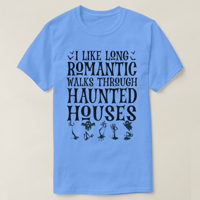 T-shirt J'Aime Les Longues Marches Romantiques À Travers D (Design devant)